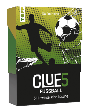 CLUE5 #Fußball. 5 Hinweise, nur eine Lösung. Das Trend-Quiz für deine Tasche